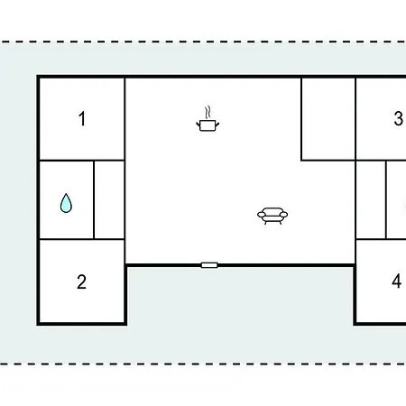 펜션 4 Bedroom In Skjern